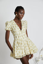 Liane çiçek mini elbise