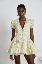 Liane çiçek mini elbise