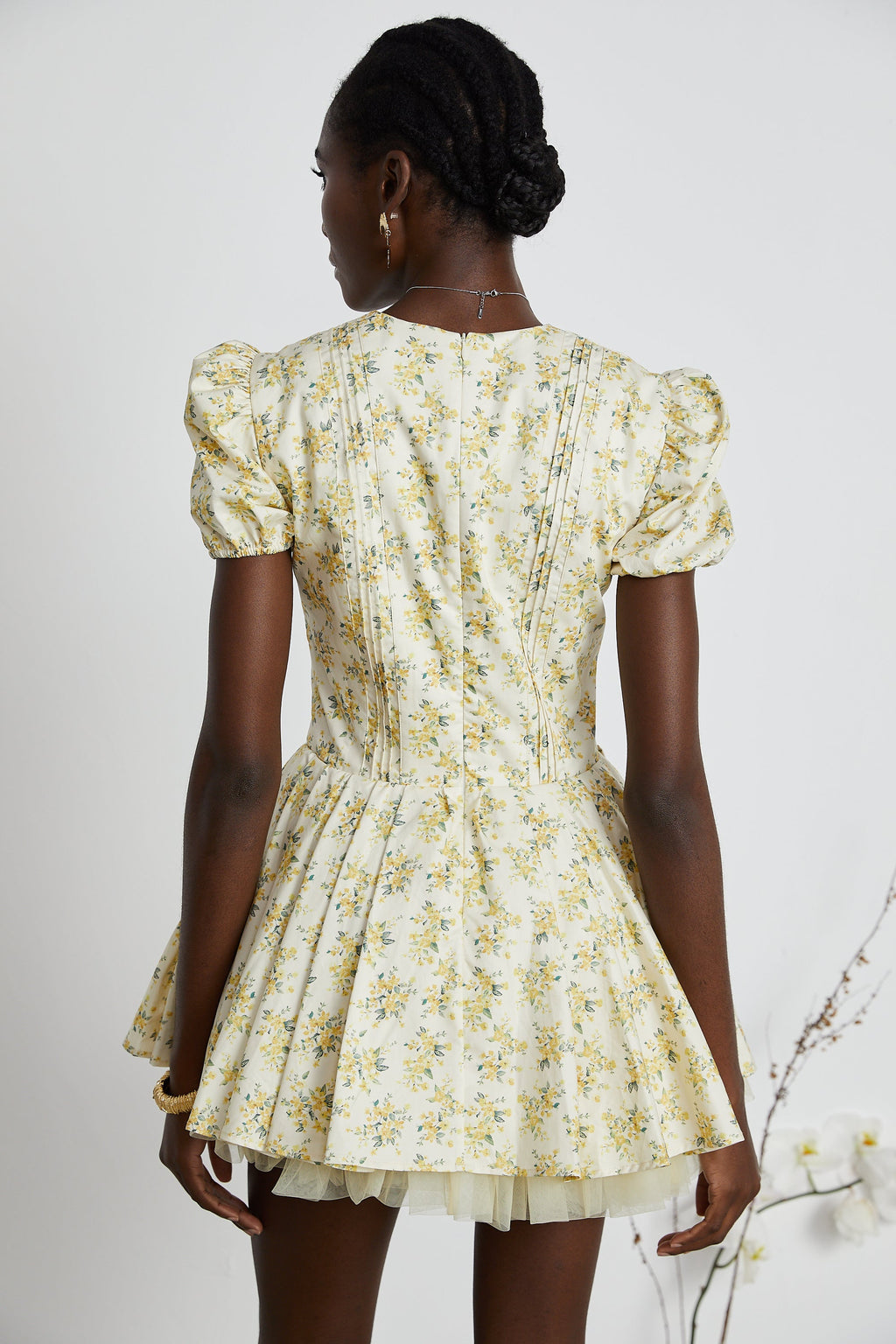 Liane çiçek mini elbise