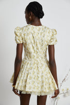 Liane çiçek mini elbise