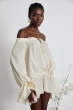 Lisette şifon mini elbise