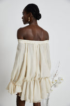 Lisette şifon mini elbise