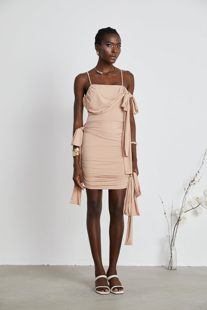 Vivien asimetrik mini elbise