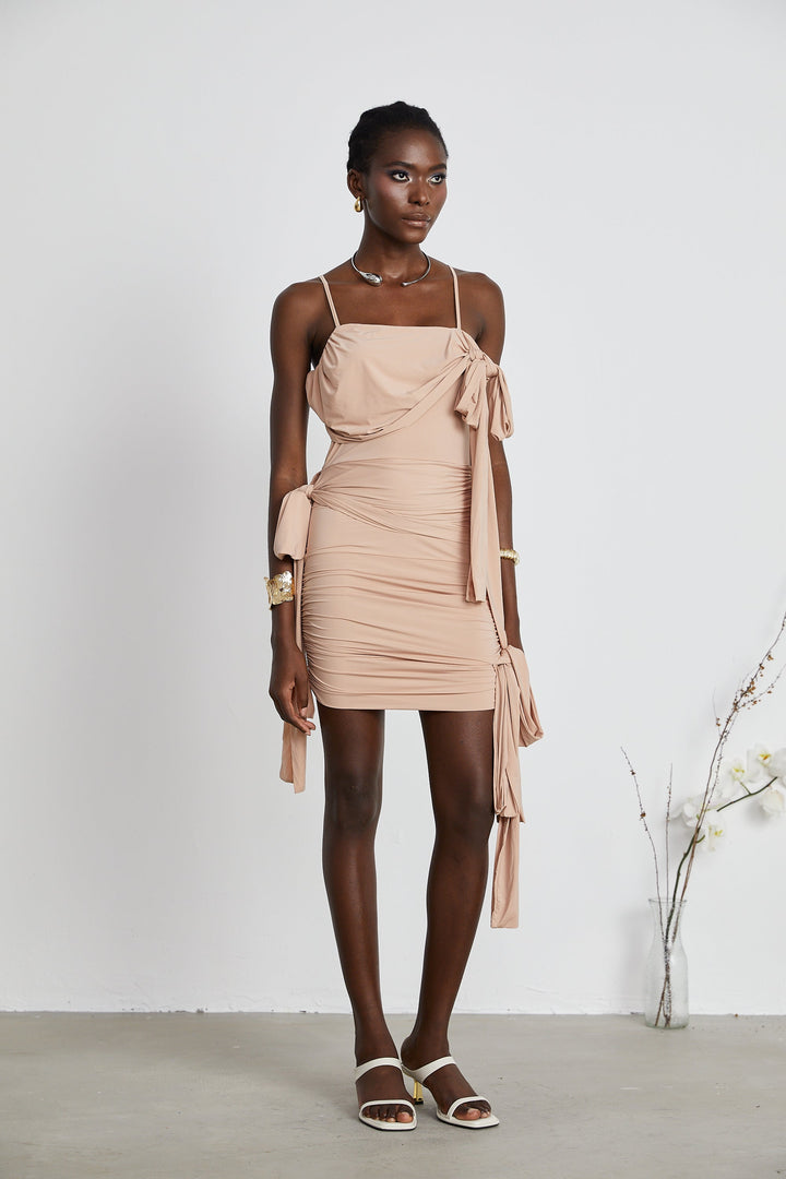 Vivien asimetrik mini elbise