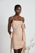 Vivien asimetrik mini elbise