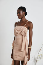 Vivien asimetrik mini elbise