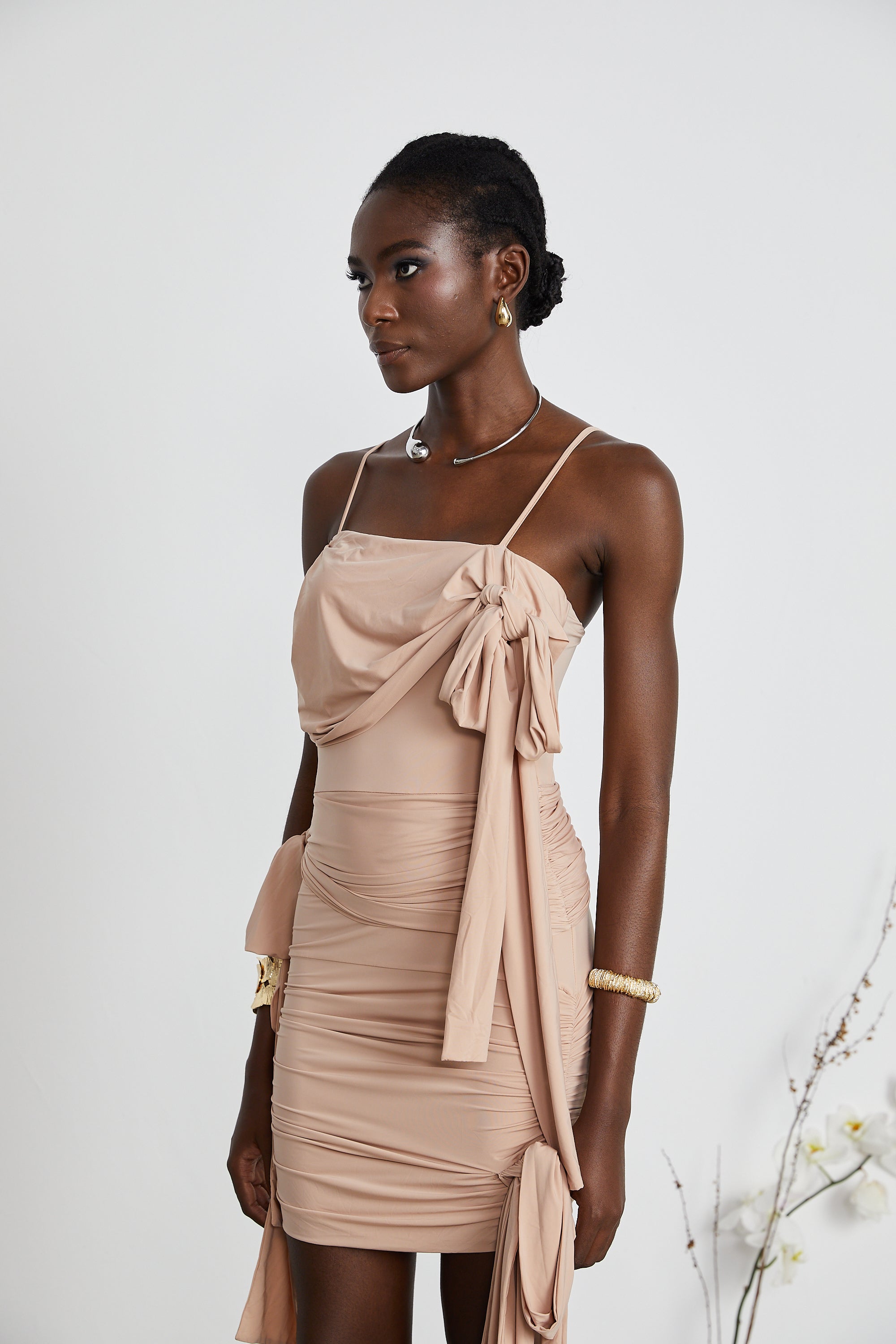 Vivien asimetrik mini elbise