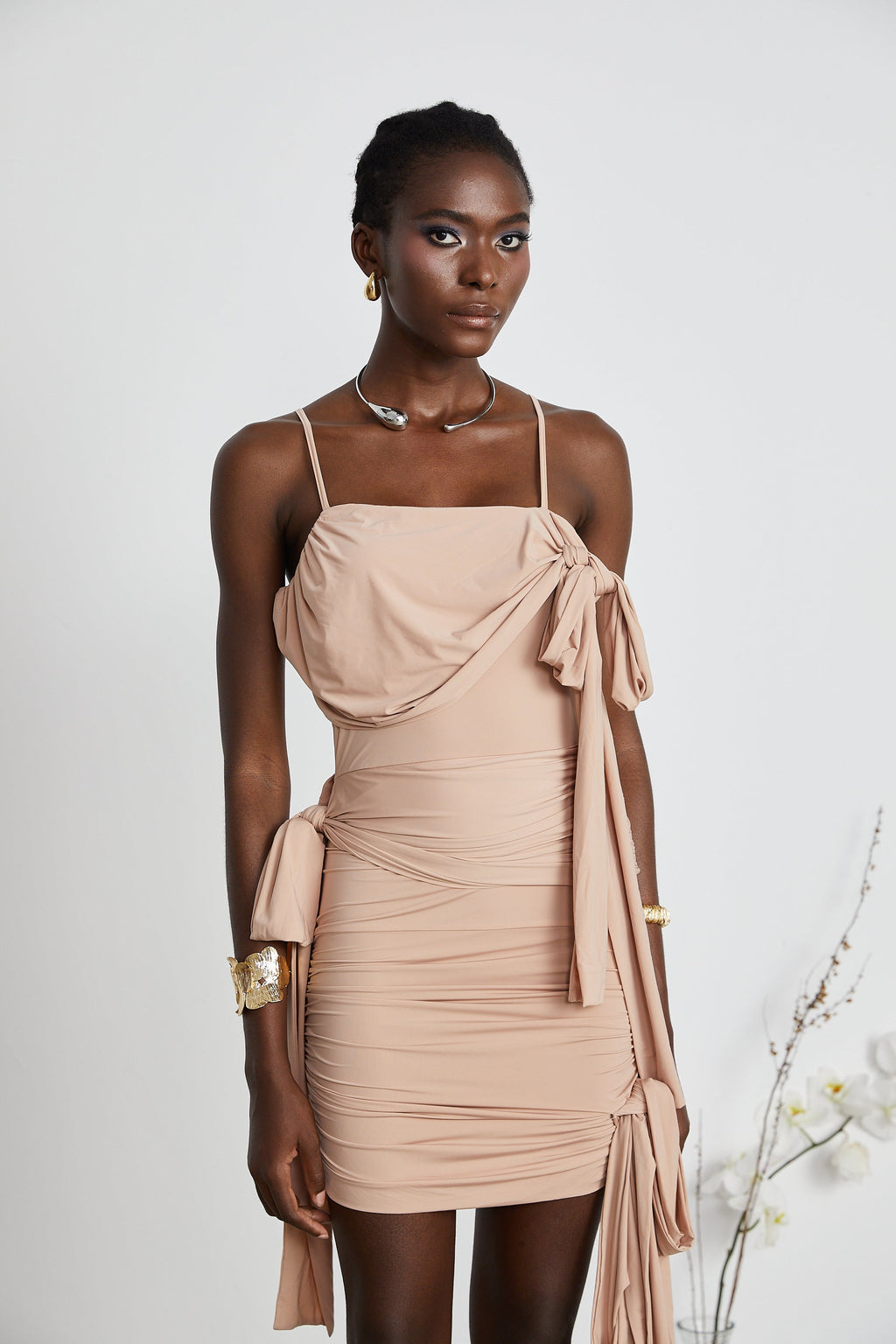 Vivien asimetrik mini elbise
