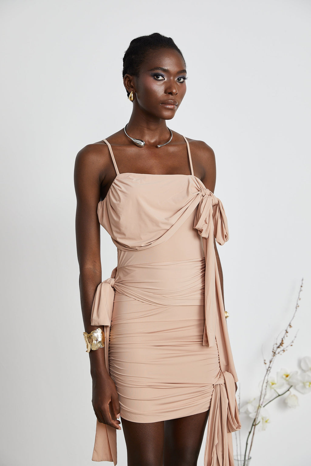 Vivien asimetrik mini elbise