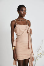 Vivien asimetrik mini elbise