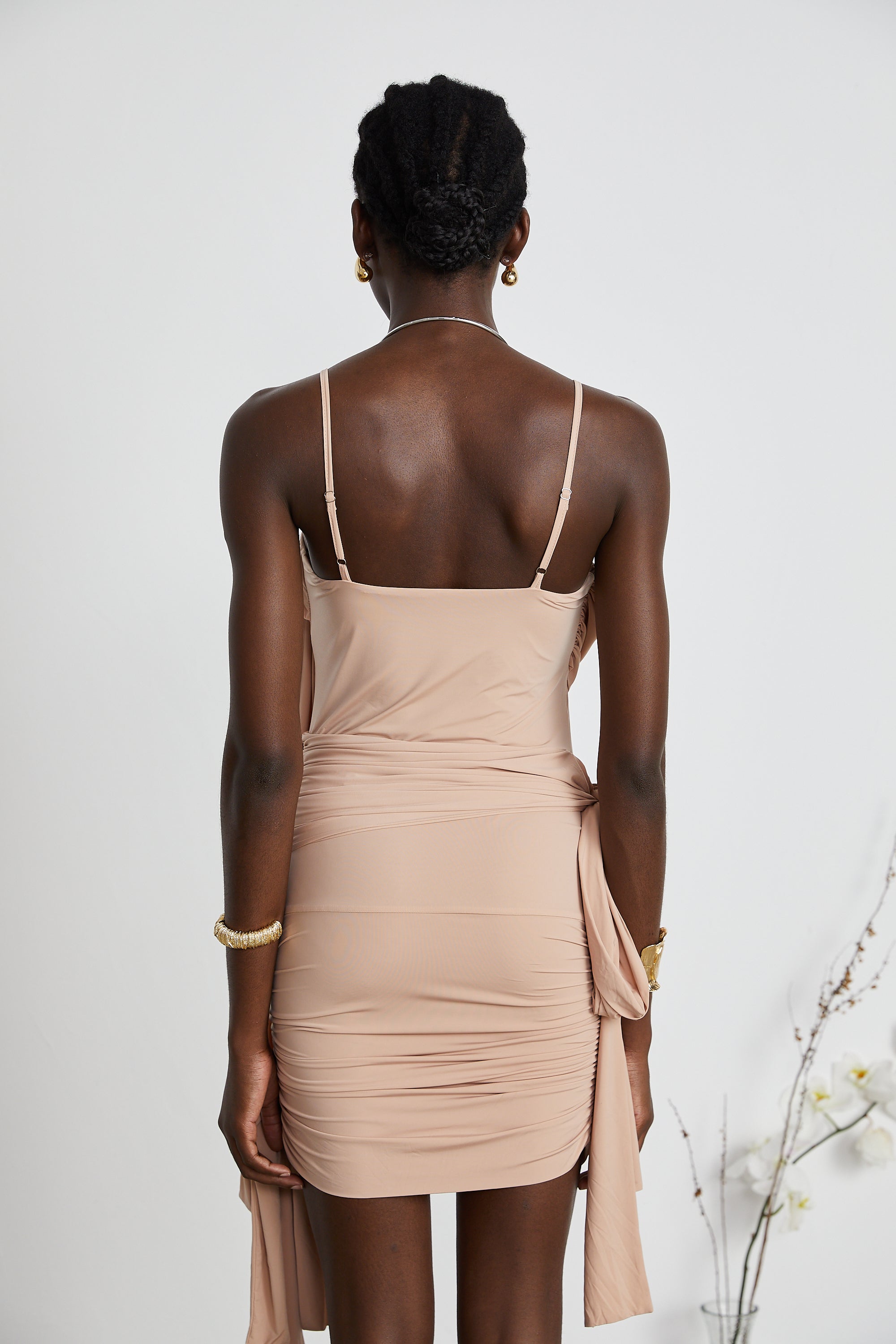 Vivien asimetrik mini elbise