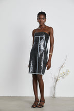 Gisèle bandeau mini elbise