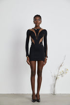 Suzette ıllusion mini elbise