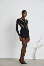 Suzette ıllusion mini elbise