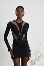 Suzette ıllusion mini elbise