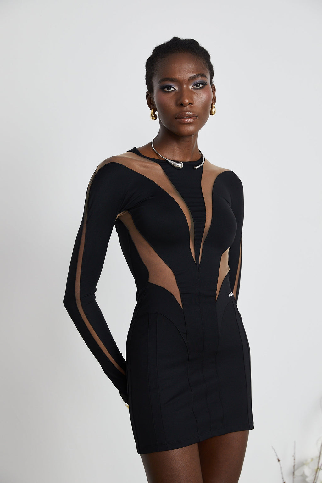 Suzette ıllusion mini elbise