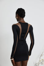 Suzette ıllusion mini elbise