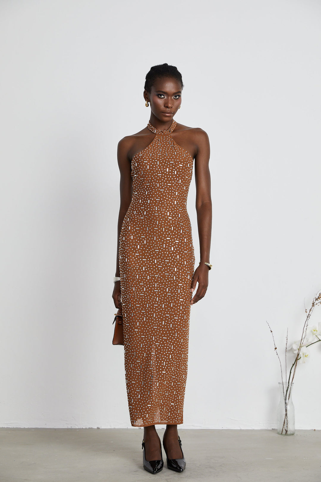 Désirée bodycon maksi elbise