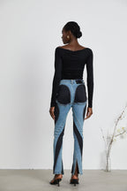 Noémie spiral dar kot pantolon