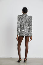 Fleur leopar ceket