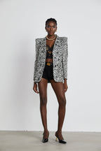 Fleur leopar ceket