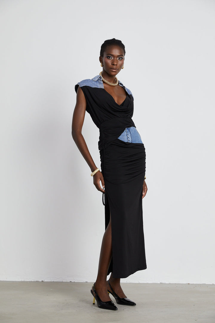 Nala panelli kot top ve etek takım