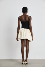 Sophie kontrast mini elbise