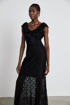 Roseline dantel maksi elbise