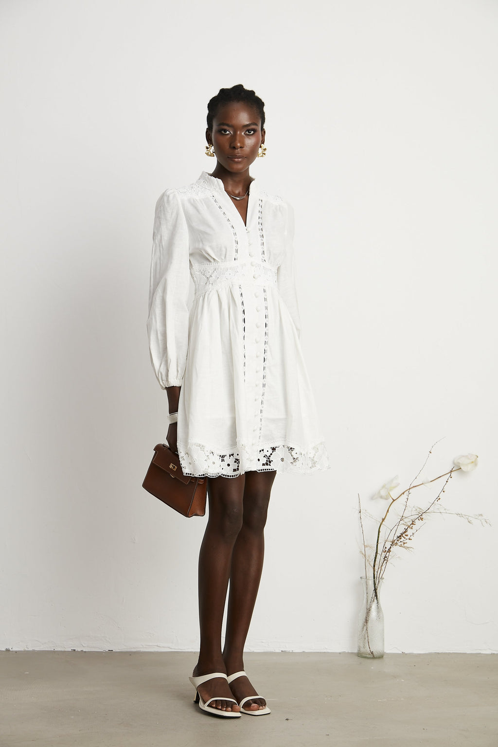 Margaux dantel mini elbise