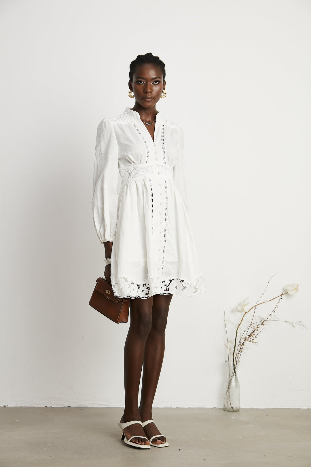 Margaux dantel mini elbise