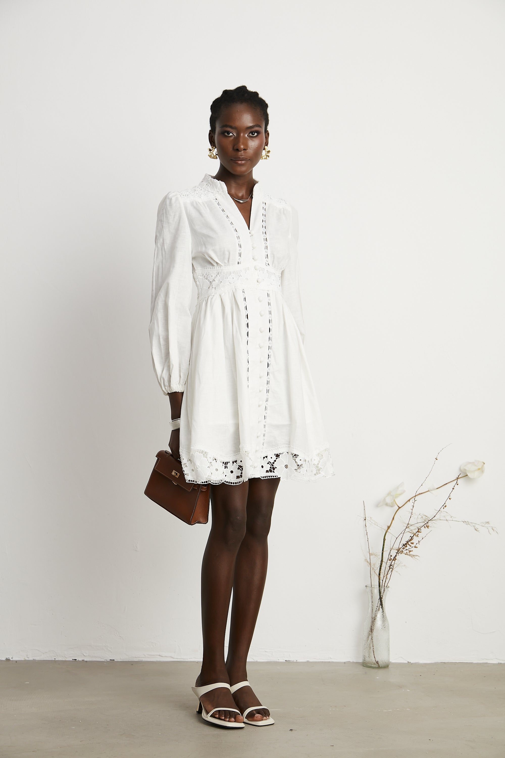 Margaux dantel mini elbise