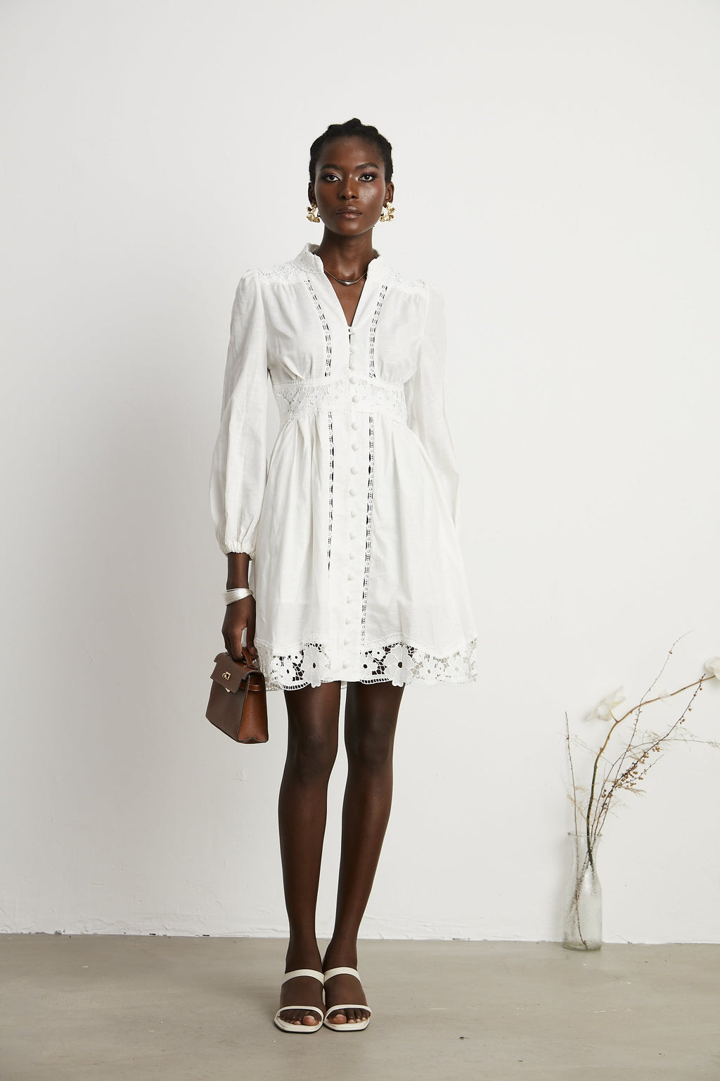 Margaux dantel mini elbise