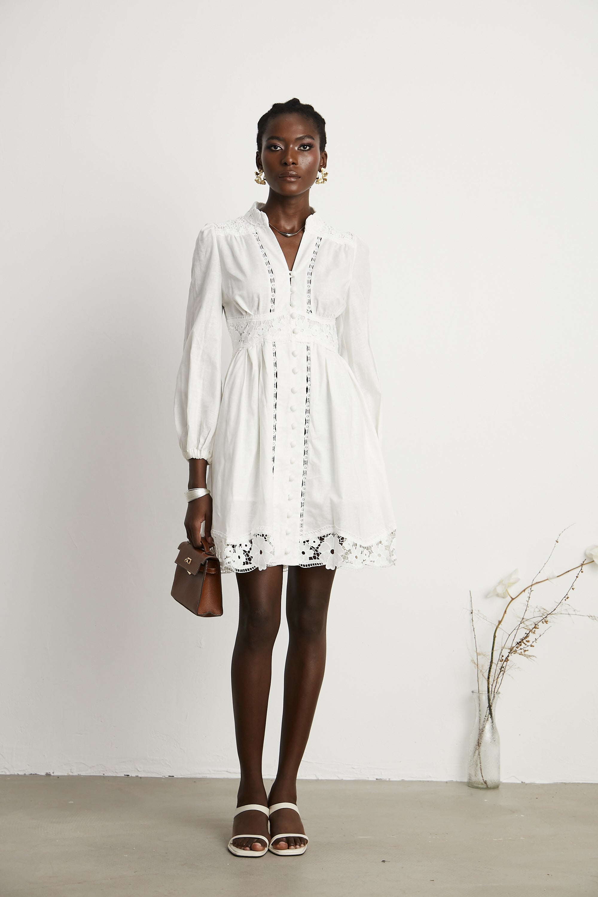 Margaux dantel mini elbise