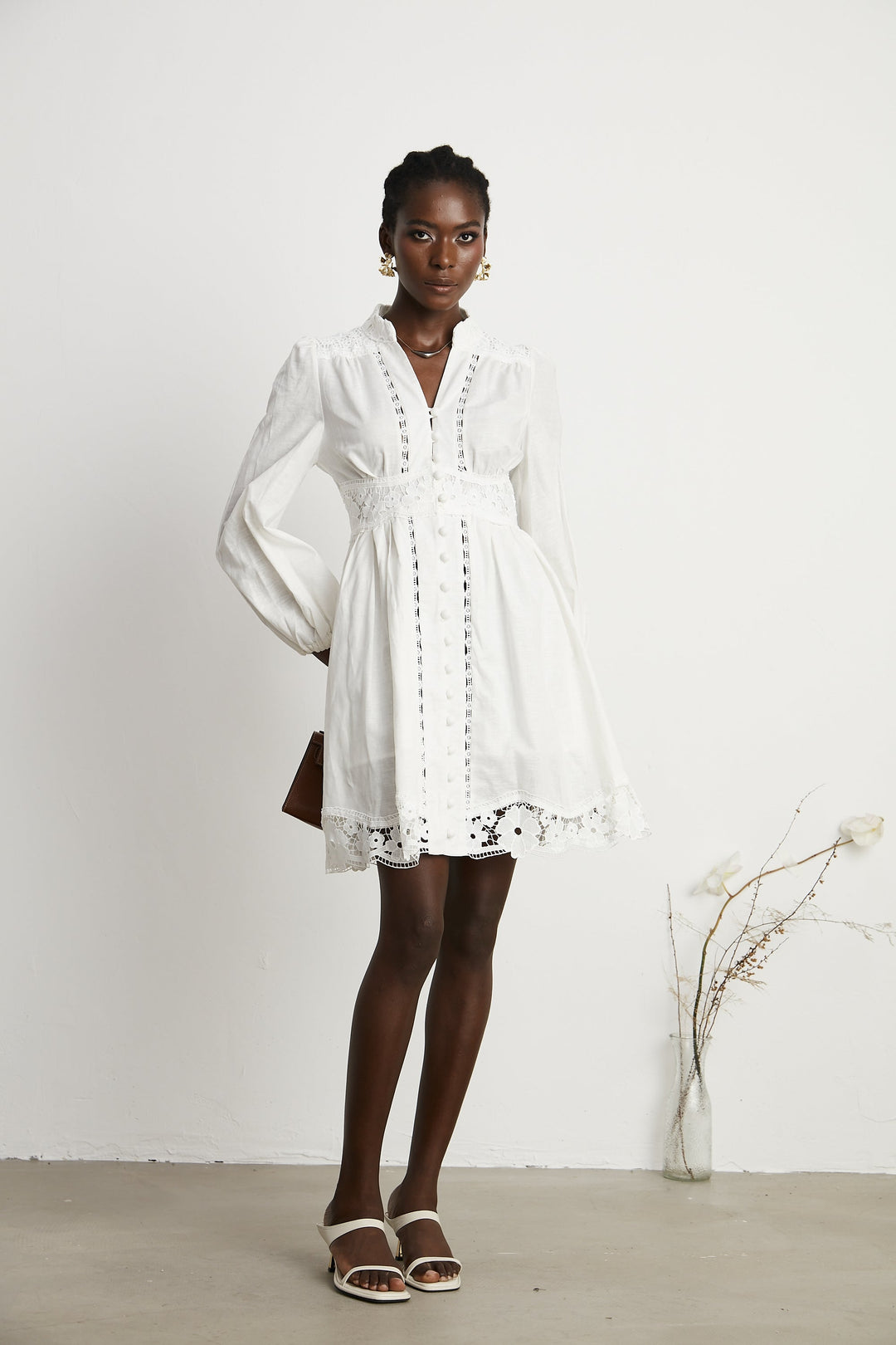 Margaux dantel mini elbise