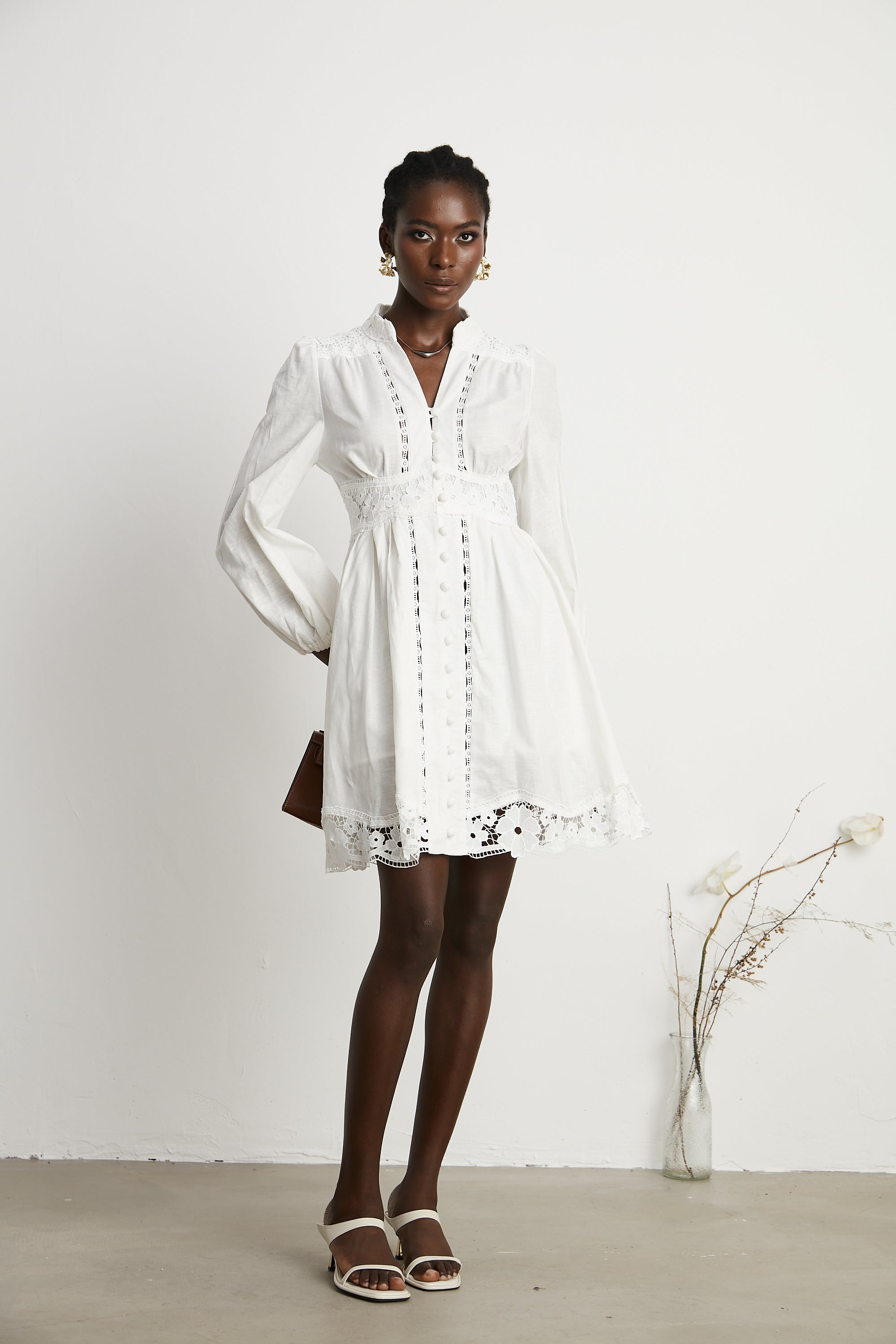 Margaux dantel mini elbise