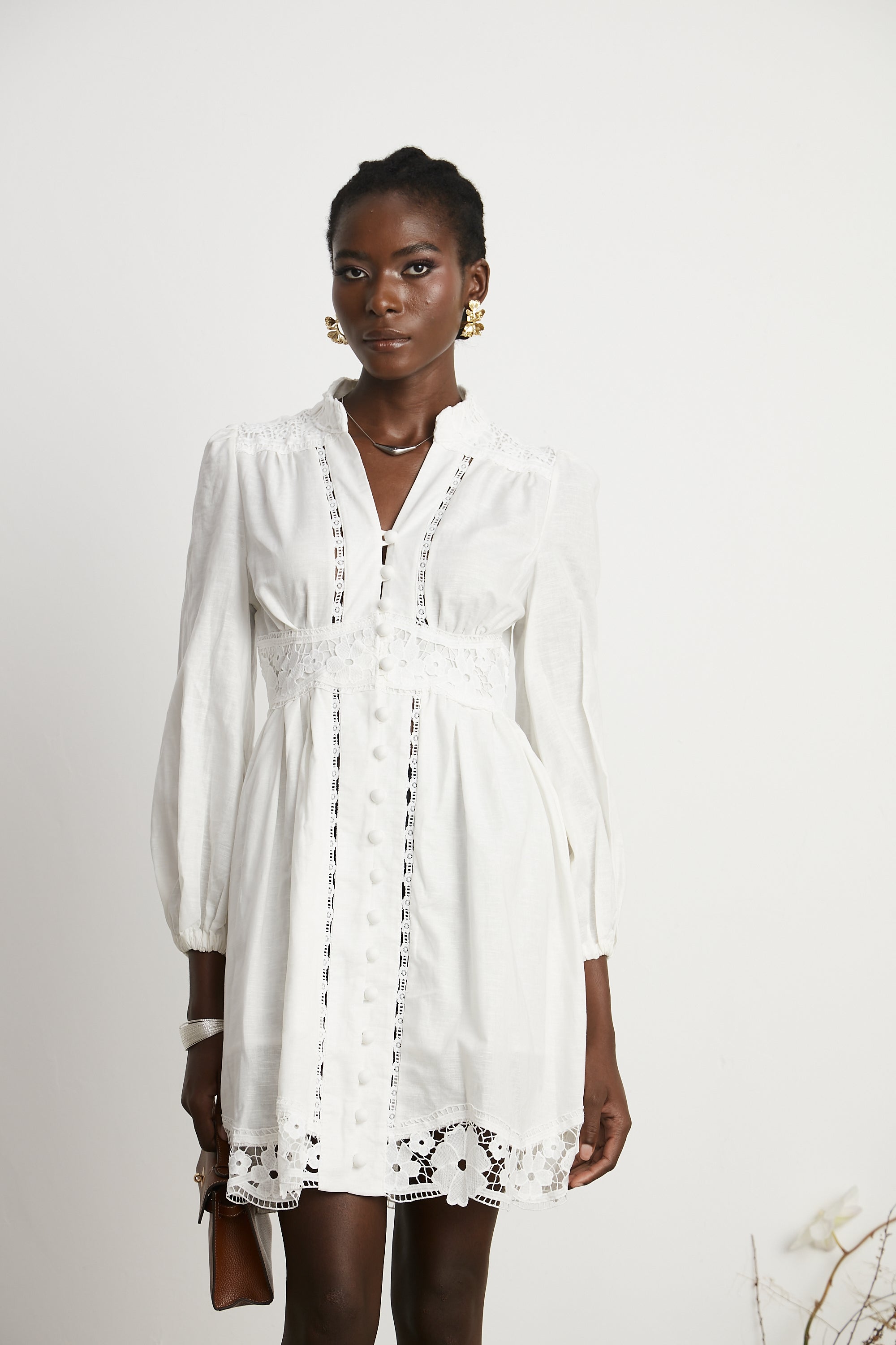 Margaux dantel mini elbise