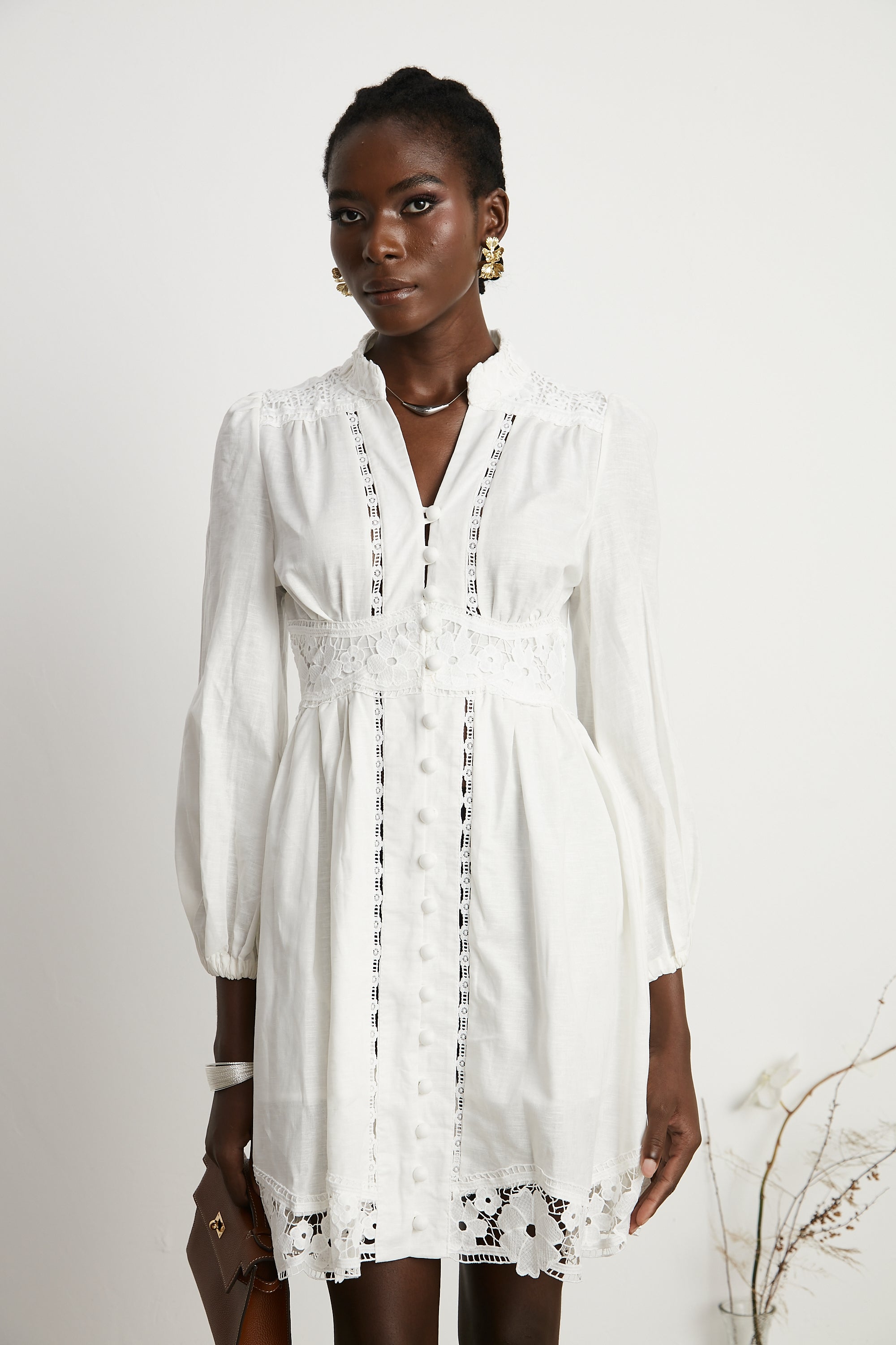 Margaux dantel mini elbise