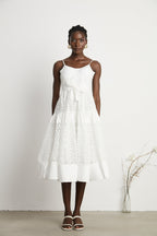 Catriona kuşak midi elbise