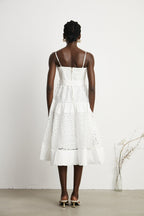 Catriona kuşak midi elbise