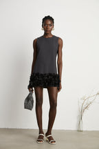 Marianne yün mini elbise