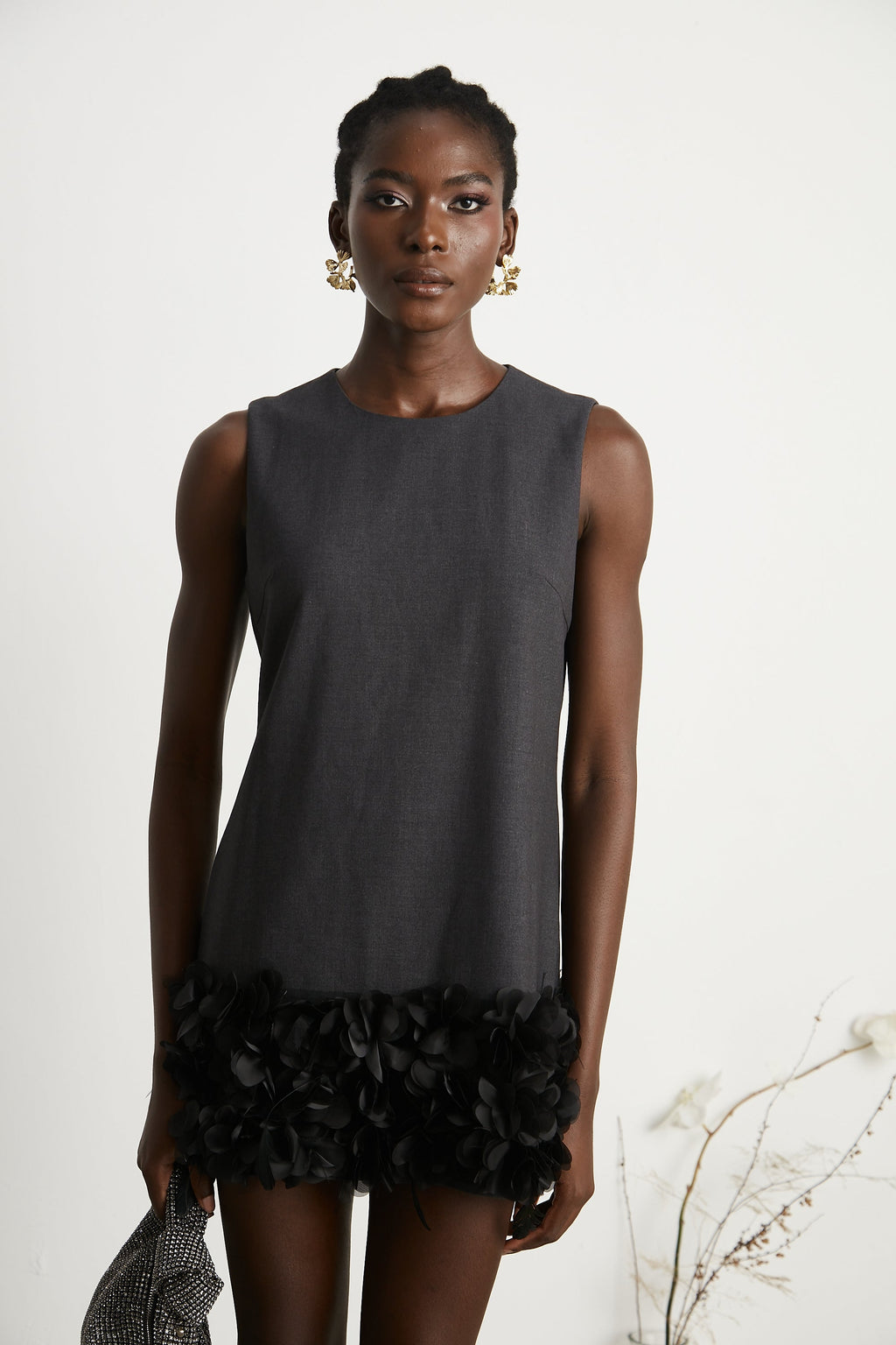 Marianne yün mini elbise