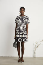 Émeline kuşak mini elbise