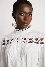 Hélène dekolte mini elbise