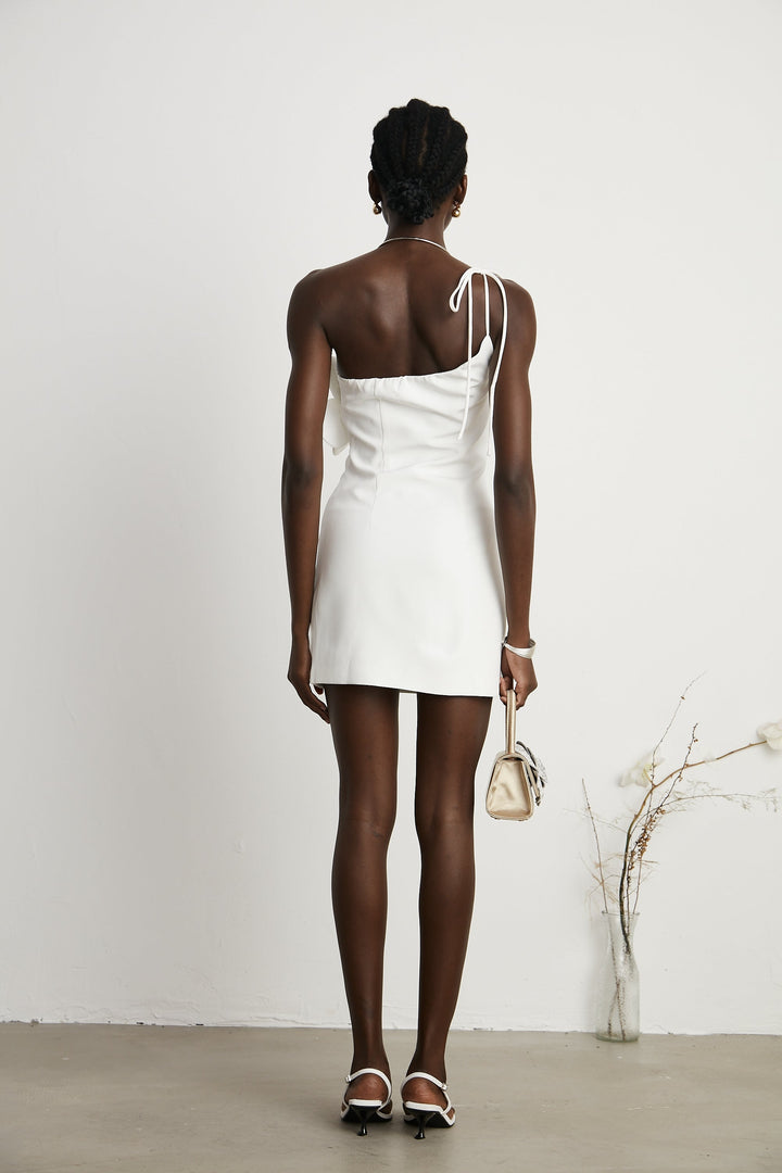 Liane omuzsuz mini elbise