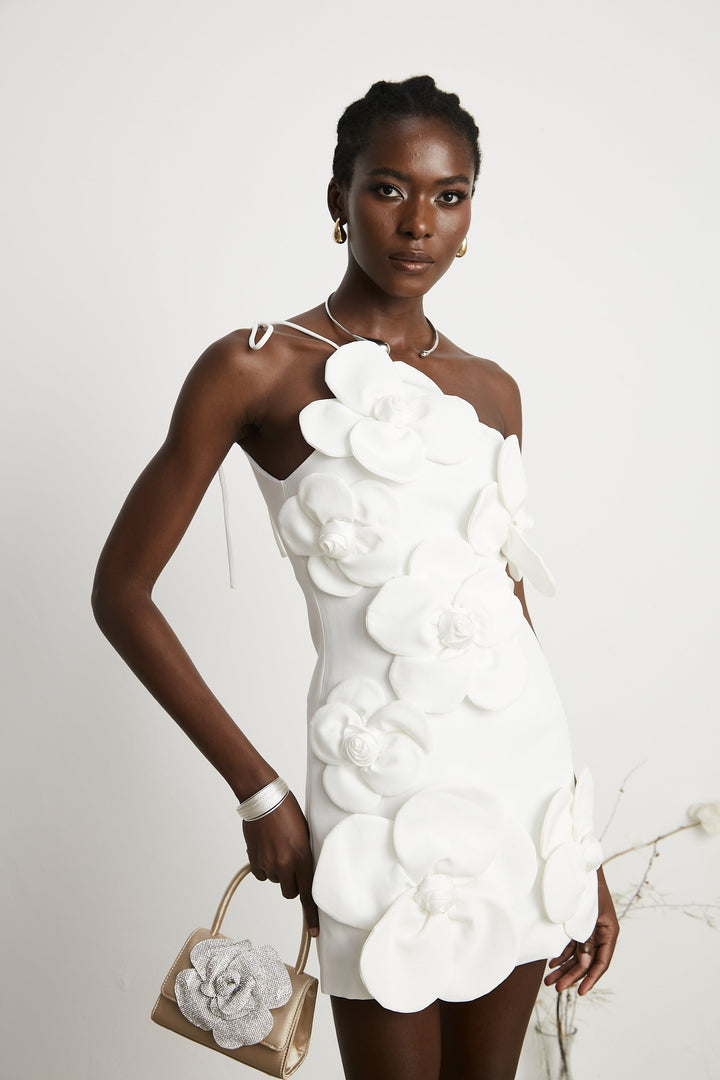 Liane omuzsuz mini elbise