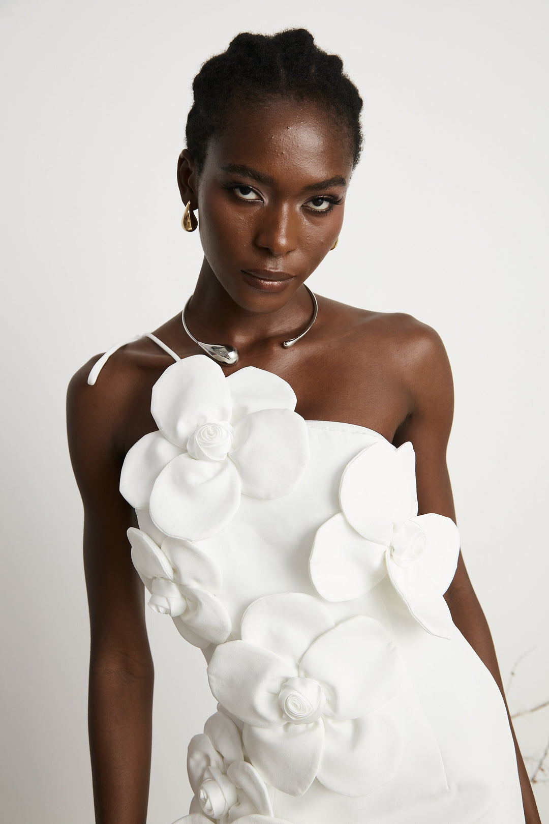 Liane omuzsuz mini elbise