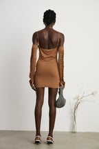 Capriana kesimli mini elbise