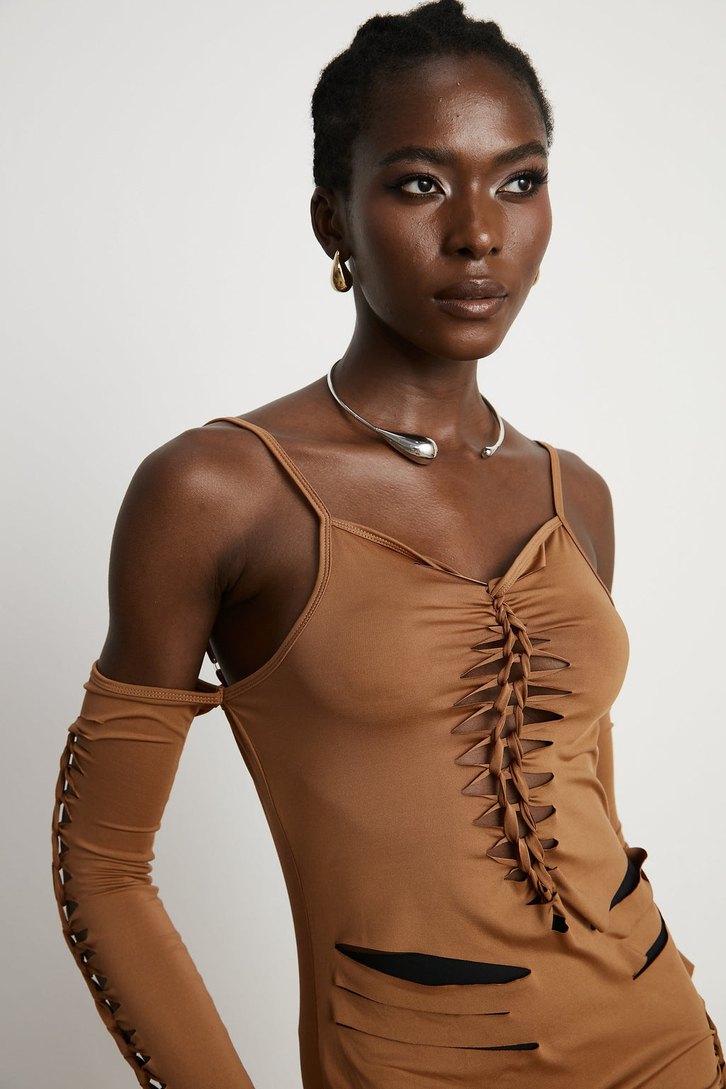 Capriana kesimli mini elbise