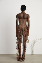 Rivi kurdele mini elbise