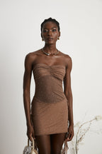 Rivi kurdele mini elbise